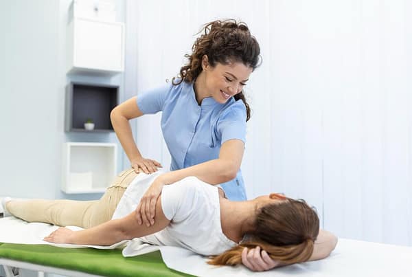 Chiropractor adjustment