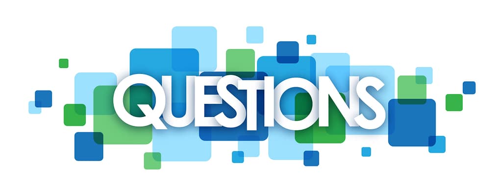 Questions graphic for accident injury FAQ and educational content