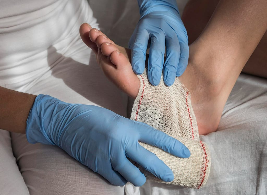 tratamiento de lesiones de ligamentos del pie