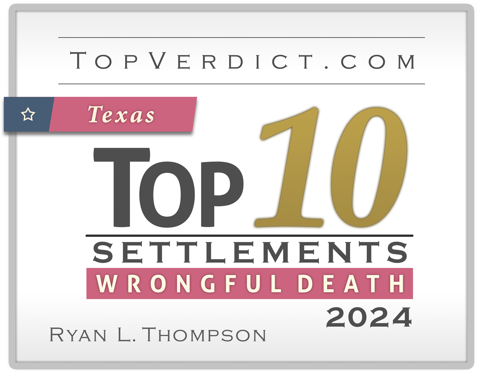 Top Verdict 2024 top 10 wrongful death settlements