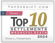 TopVerdict 2024 top 10 wrongful death settlements badge