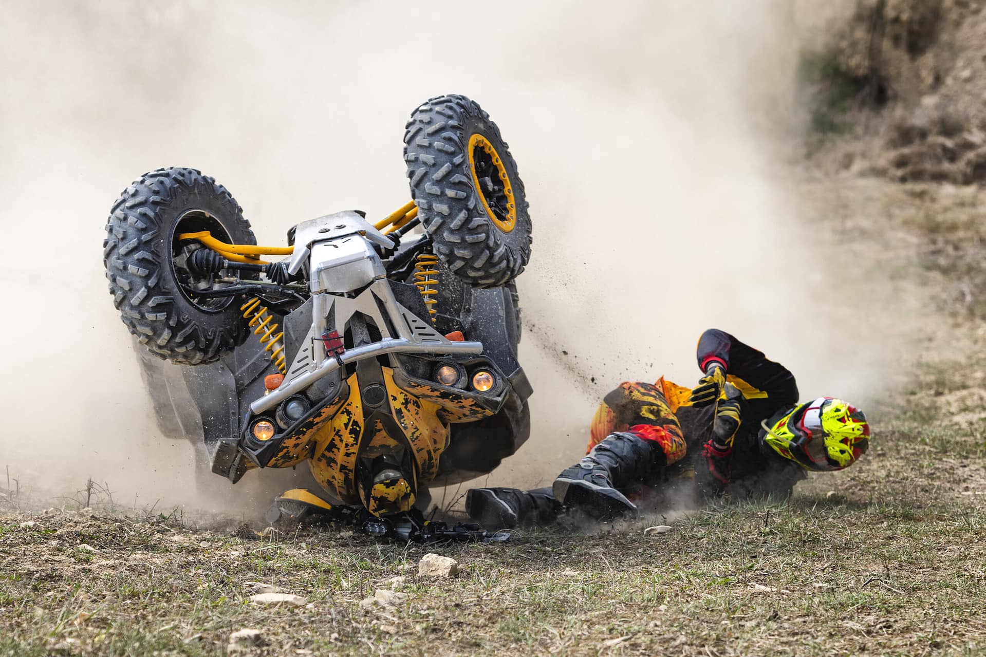 Accidente por vuelco de cuatriciclo o vehículo todo terreno. abogados de Accidentes de quad en san marcos