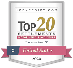 Thompson Law gana 13 de los 100 acuerdos más importantes en Texas en 2019 3 Los 20 acuerdos más importantes por accidentes automovilísticos en Estados Unidos