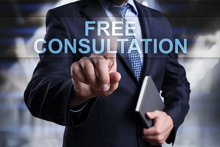 Businessman is pressing on virtual screen and selecting Free consultation. Platinum Client Champion Award
