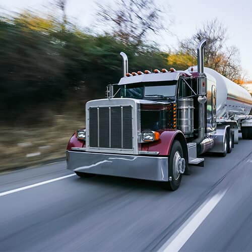 Commercial semi truck traveling on Atlanta highway representing truck accident claims
