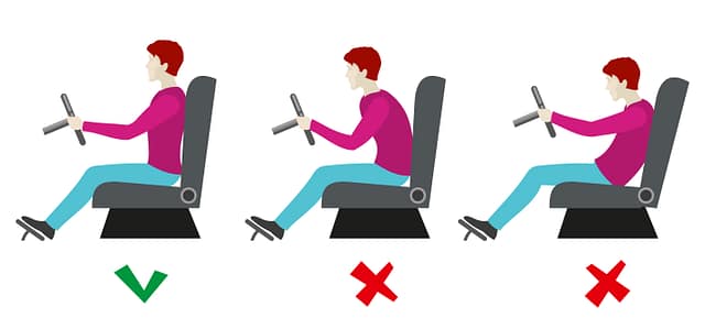Correct Sitting Posture for Car Travel