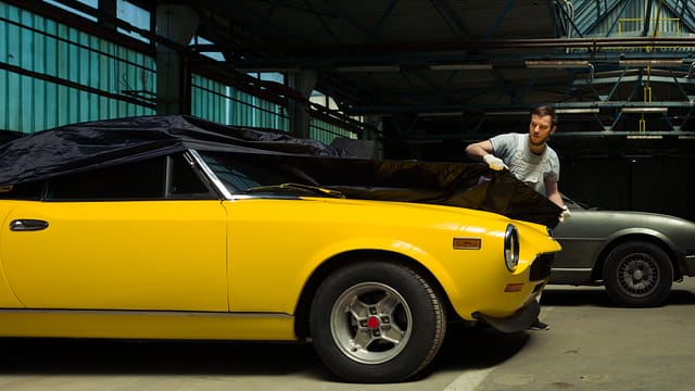 Classic car garage