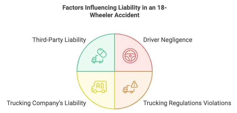 Factors Influencing Liability in an 18-Wheeler Accident